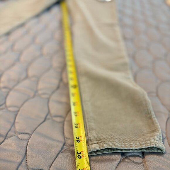 NWT Ag Adriano Goldschmied Farrah Skinny High Rise Tan Corduroy Pants Women 26 - Picture 7 of 11